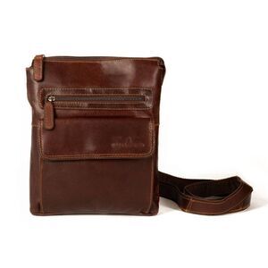 Men's Genuine Leather Vintage messenger bag